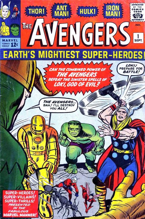 Avengers #1, cover art by Jack Kirby